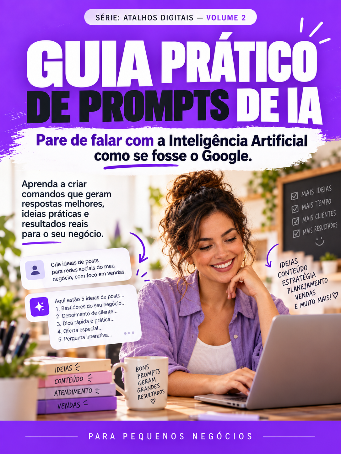 Capa do Guia Prático de Prompts de IA